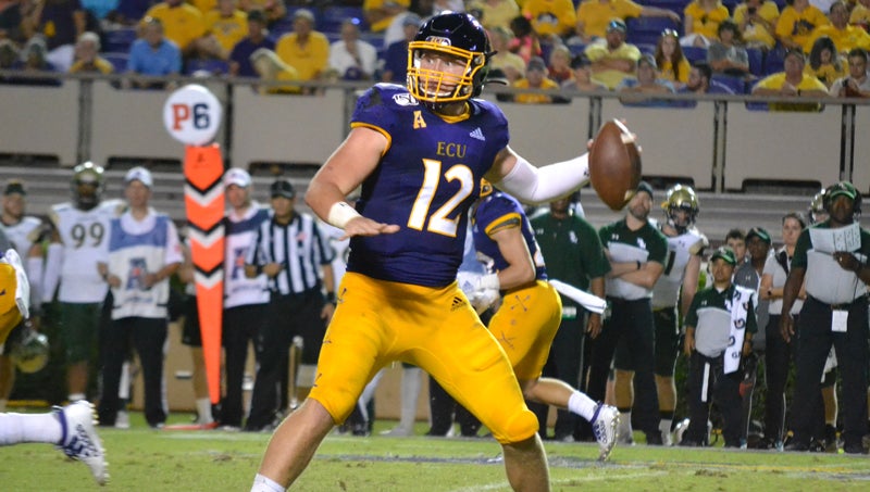 ECU's Ahlers throws Birmingham Bowl-record five TD passes - NBC Sports