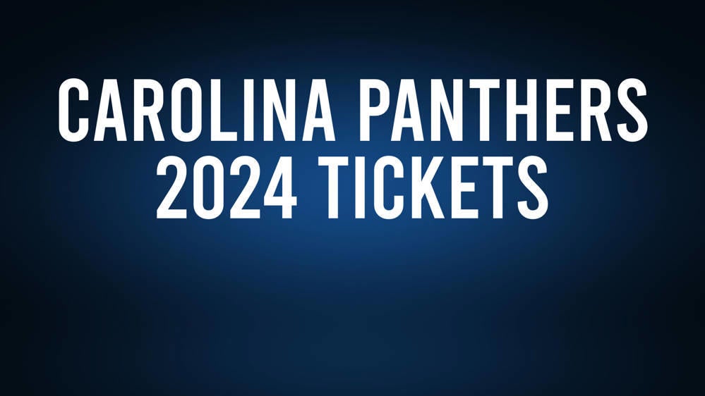 Carolina Panthers 2024 Tickets and Schedule Information Washington