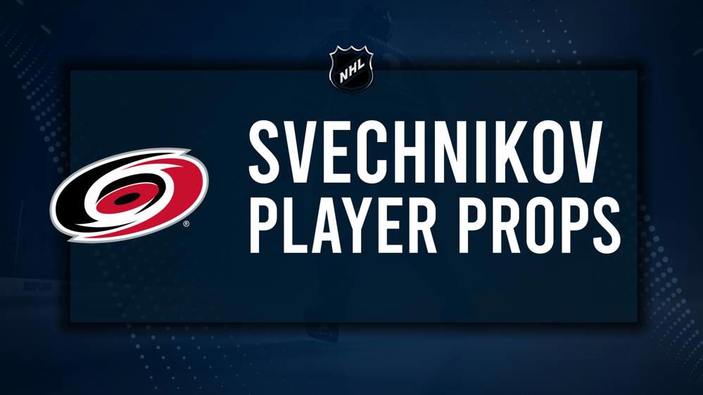 Andrei Svechnikov Player Prop Bets for the Hurricanes vs. Bruins Game - October 31