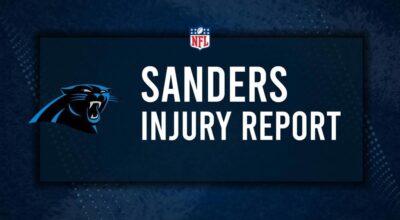 Will Ja'Tavion Sanders Play in Week 8? NFL Injury Status, News & Updates