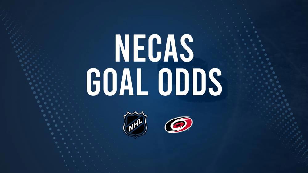 Will Martin Necas Score a Goal Against the Penguins on October 18?