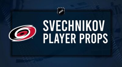 Andrei Svechnikov Player Prop Bets for the Hurricanes vs. Avalanche Game - November 9