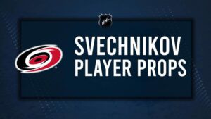 Andrei Svechnikov Player Prop Bets for the Hurricanes vs. Blues Game - November 17