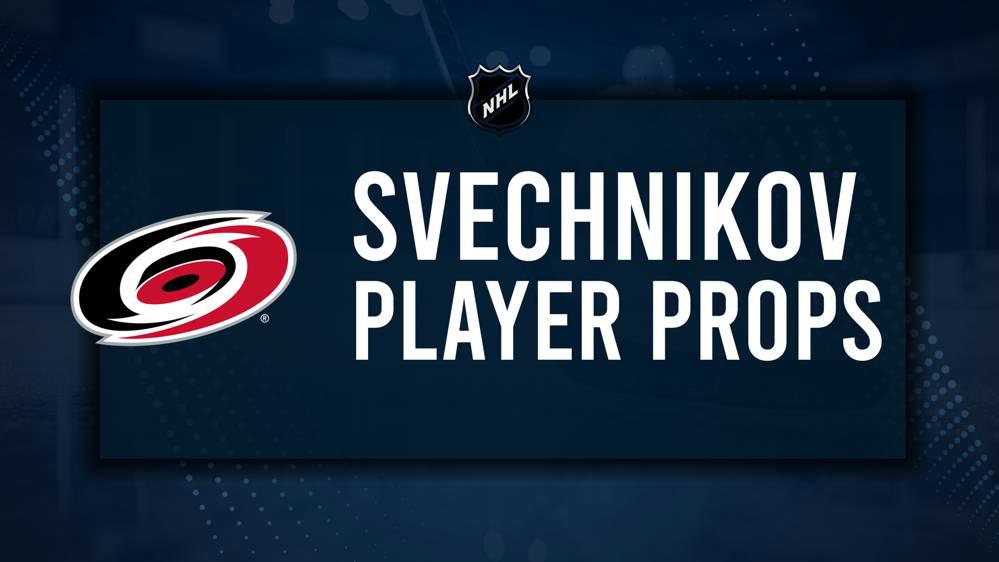 Andrei Svechnikov Player Prop Bets for the Hurricanes vs. Panthers Game - November 30