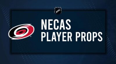 Martin Necas Player Prop Bets for the Hurricanes vs. Capitals Game - November 3