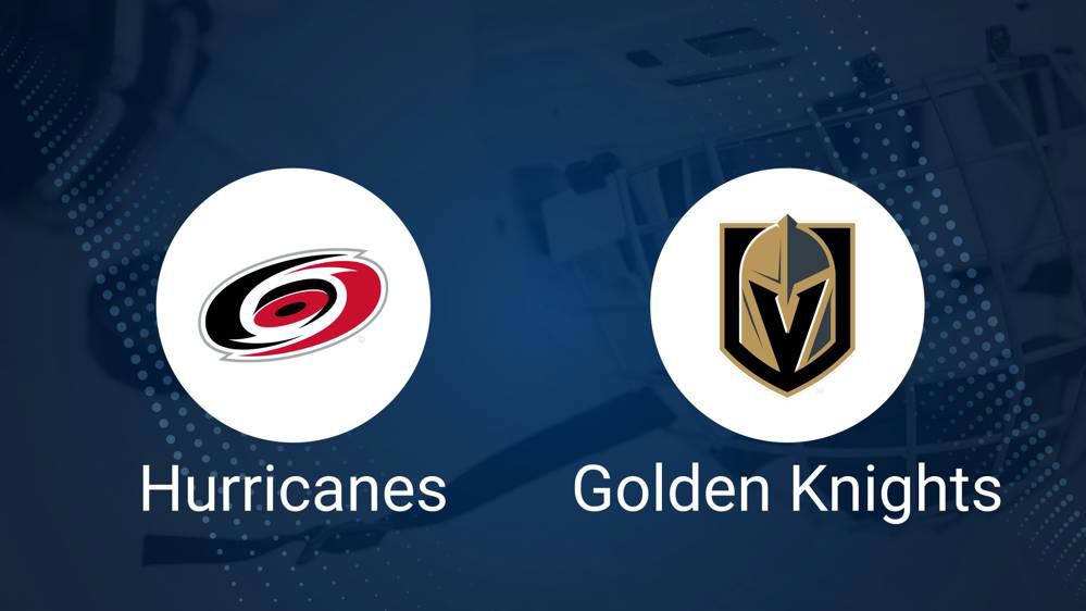 Where to Watch Carolina Hurricanes vs. Vegas Golden Knights on TV or Streaming Live - November 11