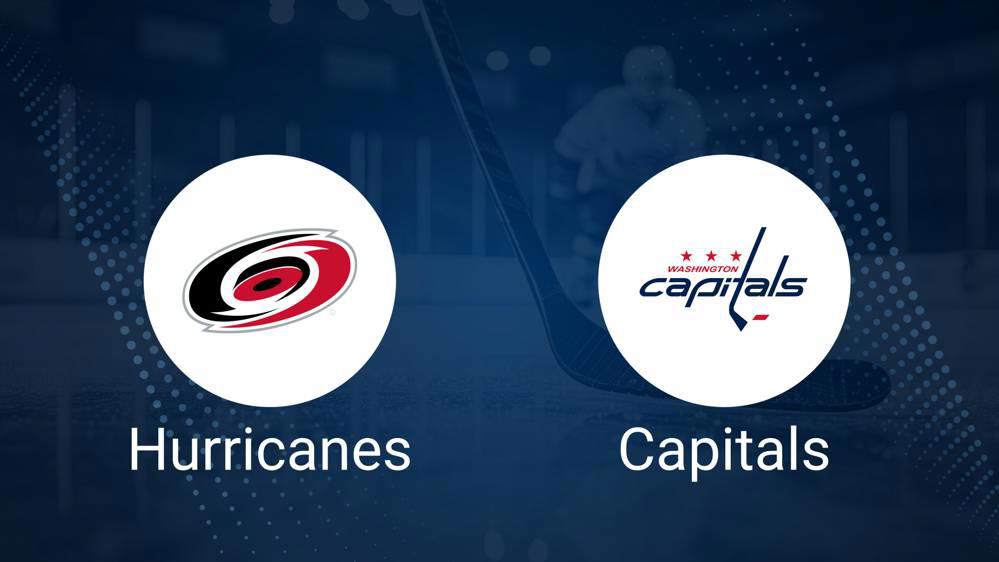 Where to Watch Carolina Hurricanes vs. Washington Capitals on TV or Streaming Live - November 3