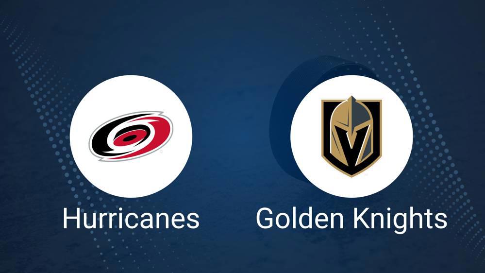 Hurricanes vs. Golden Knights Injury Report Today - January 17