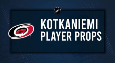 Jesperi Kotkaniemi Player Prop Bets for the Hurricanes vs. Canucks Game - January 10